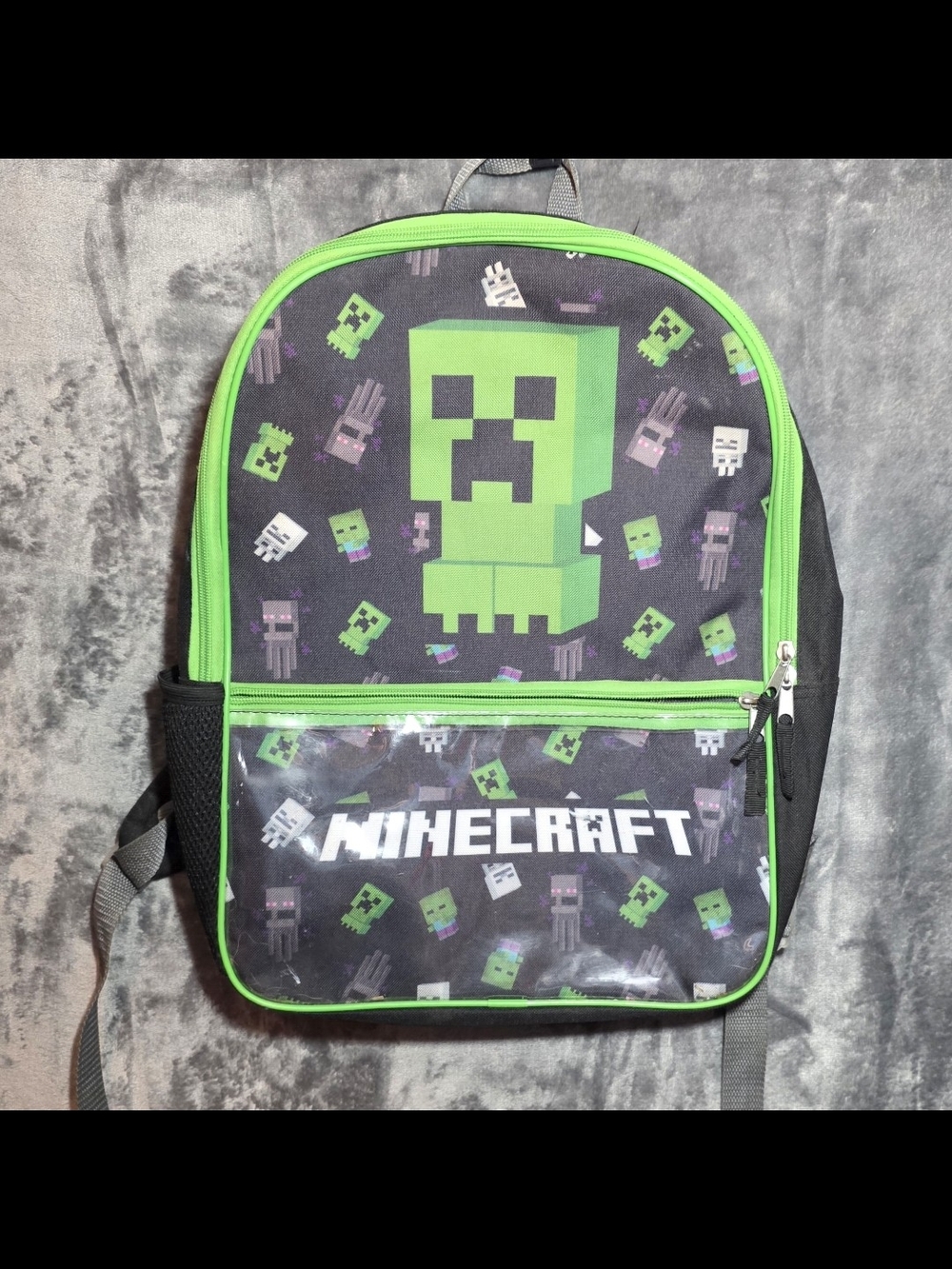 Minecraft Kids' Backpack - Green Creeper Design
